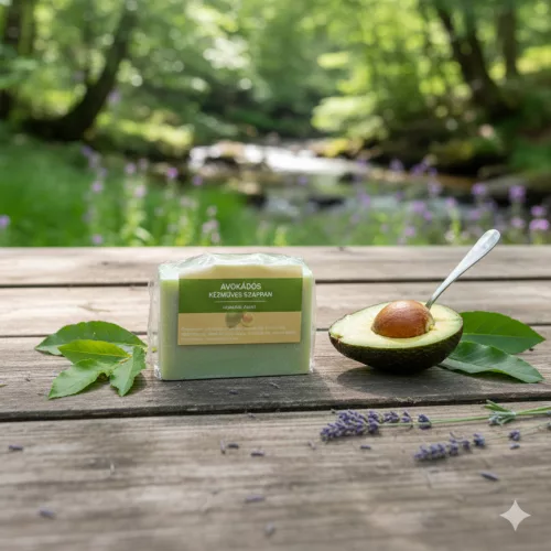 avokádó kézműves szappan