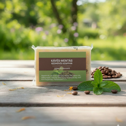 Kávés mentás kézműves szappan