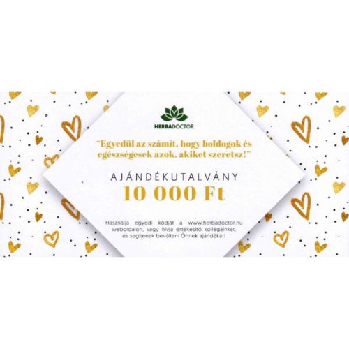 10.000 Ft-os ajándékutalvány (szíves)