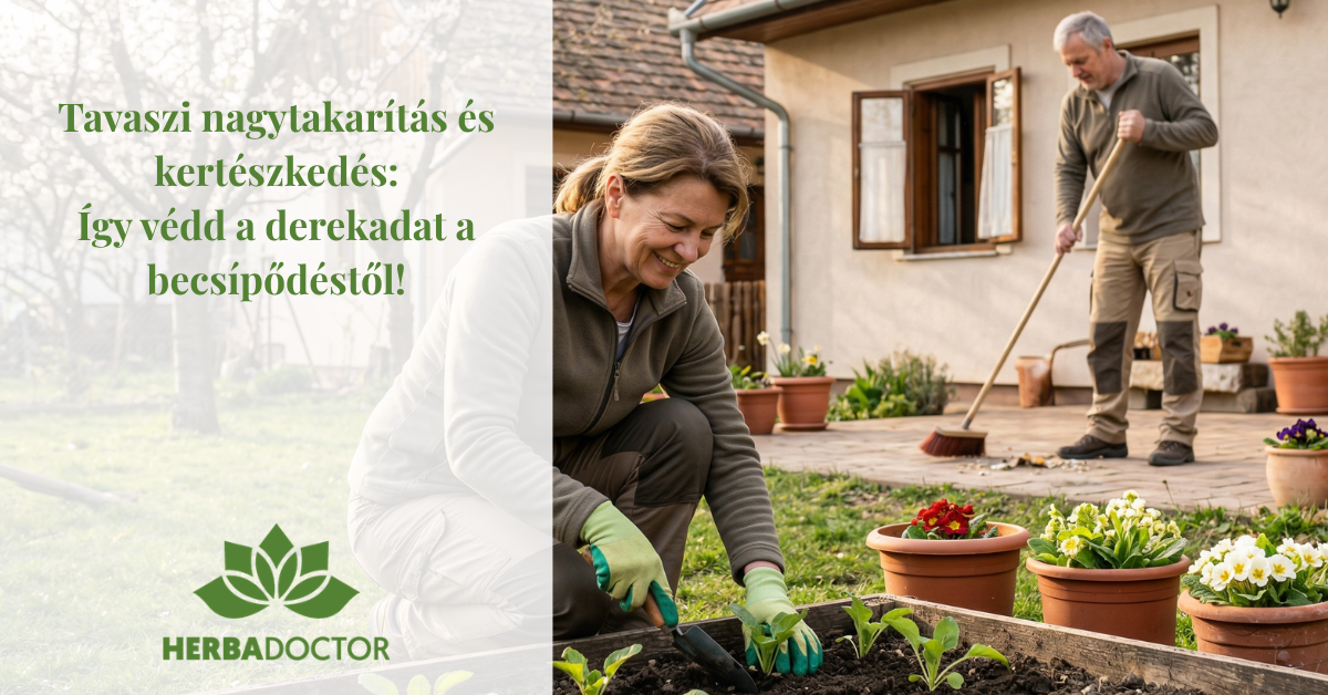 Tavaszi nagytakarítás és kertészkedés: Így védd a derekadat a becsípődéstől!