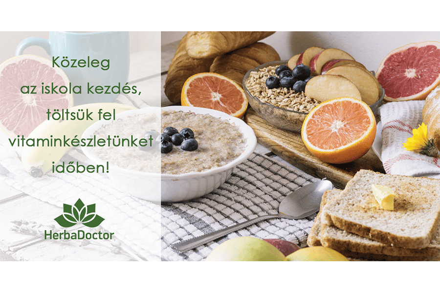 Közeleg az iskolakezdés, töltsük fel vitamin készletünket időben!